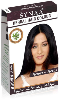 

Synaa Herbal Hair Color, Henna + Herbs - No PPD Hair Color(Brown)