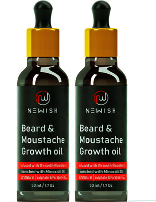 

Newish :Premium Beard and Moustache Growth Oil For Men |Pack Of 2|100 ml Hair Oil(100 ml)