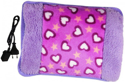 

CRETO Electric Hot Water Bag Heating Gel Pad Fur Velvet With Hand Pocket Pain Reliever electric 1 L Hot Water Bag(Multicolor)