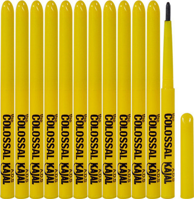 ADS Colossal Kajal Pack of 12(CLSL, 0.35 g)