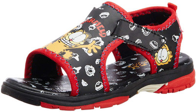 

garfield Boys Velcro Strappy Sandals(Black
