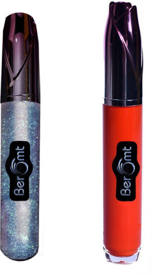 

Beromt MAT 12H Lip Gloss Combo, Clear & Orange(20 ml, Mermaid Shiny & Burnt Fire)
