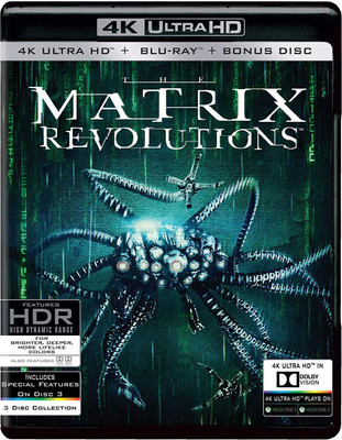 

The Matrix Revolutions (4K UHD + HD + Bonus Disc) (3-Disc Box Set)(4K(UHD) Blu-ray English)