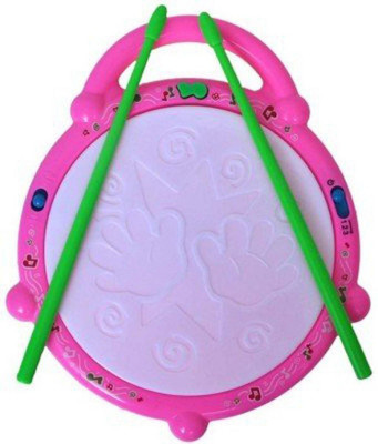 

SS Traders Flash Drum with 3D Multi Colour Light and Music for Kids A(Multicolor)