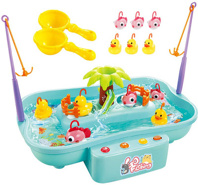 

NGEL Worlds Gofishing 21 Pieces Water Game With 6 Pieces Music Set Above 3 Years Kids(Multicolor)