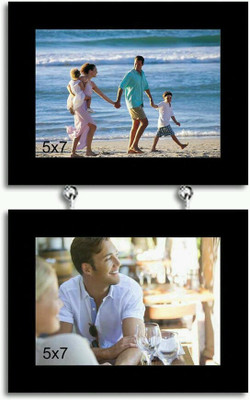 

Heritagecrafts MDF Photo Frame(Black, 2 Photos)