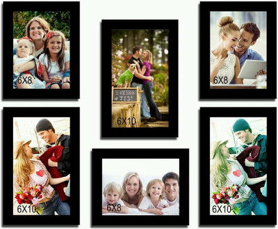 

Heritagecrafts MDF Photo Frame(Black, 6 Photos)