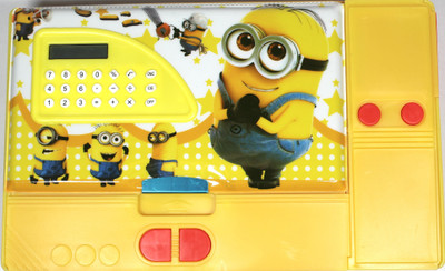 

Tgdepot Minions Jumbo Magnetic Pencil Box with Calculator Minions Art Plastic Pencil Box(Set of 1, Yellow)