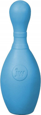 

JW Pet JW Bouncing Bowling Pin (Medium) Rubber Squeaky Toy, Rubber Toy For Dog