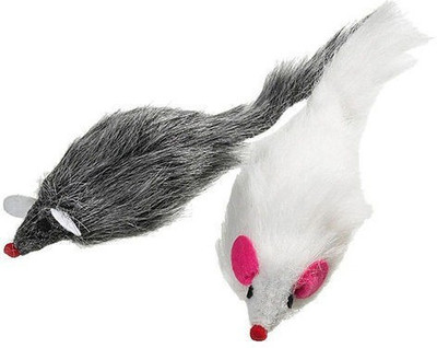 

Karlie Plush Mouse Squeaky Cat Toy (20cm, Pack Of 2) Cotton Plush Toy For Cat