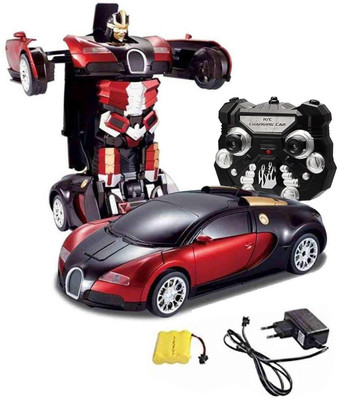 

WAMA RETAILS Robot Remote Control Toy Transforming Car 1:14 Scale (Red and Blue) for Boys Above 5 Years.(WITHE)