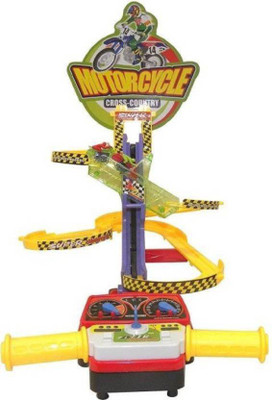

Shopjamke Motorcycle Track set Kids Favorite Track Game Bike game (Yellow)(Multicolor)