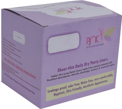 

PINK India's first Long Pantyliner made from natural material with excellent absorbance (170 mm, 30 Pieces) Pantyliner(Pack of 30)