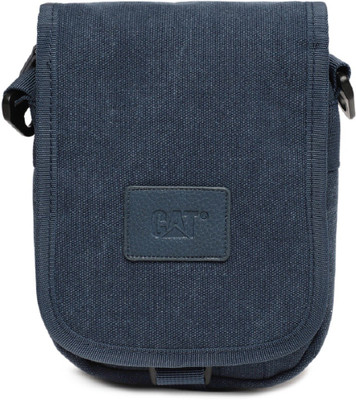 

CAT Men & Women Casual Blue Polyester Messenger Bag