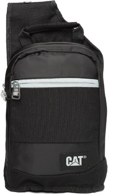 

CAT Men & Women Casual Black Polyester Messenger Bag