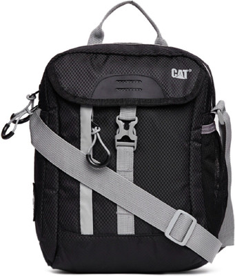 

CAT Men & Women Casual Black Polyester Messenger Bag
