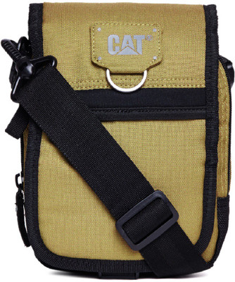 

CAT Men & Women Casual Brown Polyester Messenger Bag