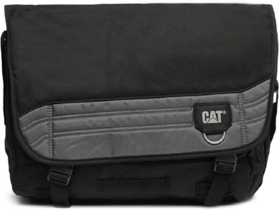 

CAT Men & Women Casual Black Polyester Messenger Bag