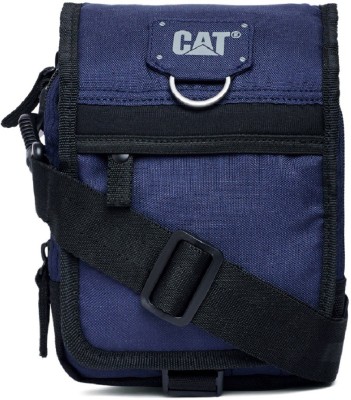 

CAT Men & Women Casual Blue Polyester Messenger Bag