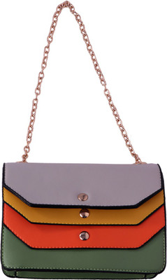 

Your Pretty Closet Women Evening/Party Multicolor Synthetic Fabric Sling Bag