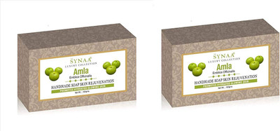 

Synaa Amla Handmade Soap for Hydrated Glowing Skin, Enriched with Amla Extract (Pack of 2)(200 g, Pack of 2)