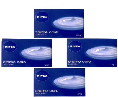 

Nivea creame care soap 125g pack of 4(500 g, Pack of 4)
