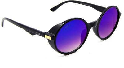 Els Round Sunglasses(For Men & Women, Blue, Pink)