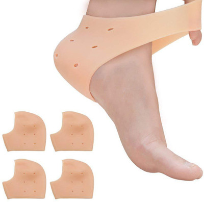 RBS New Good Quality (M SIZE) Heel anti-Crack Sets Heel Support Heel Support Heel Support(Brown)