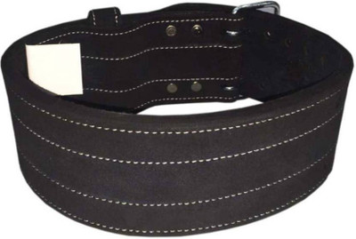 Firefly Leather Power Lifting Belt Body Fitness Gym Back Lever Lite Back / Lumbar Support(Black)