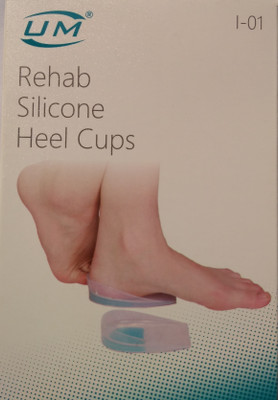

United Medicare UM I 01 Rehab Silicone Heel Cups Heel Support (, White, Green