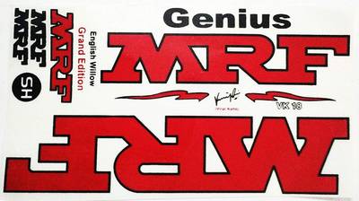 MRF GRAND EDITION VIRAT KOHLI SIGN ADHESIVE Bat Sticker