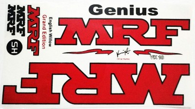 MRF GRAND EDITION VIRAT KOHLI SIGN ADHESIVE Bat Sticker(Red)