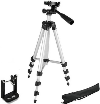 

FU4 3 way aluminium tripod Tripod (Silver, Supports Up to 1500 g) Tripod(Black, Supports Up to 1500 g)