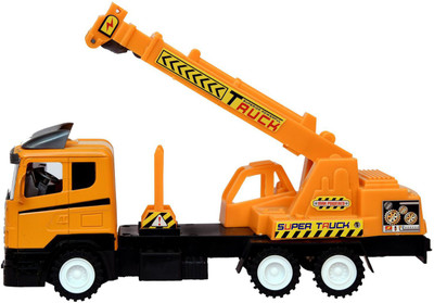 

TOYZTREND PREMIUM QUALITY FRICTION POWERED TOY CRANE FOR KIDS(Yellow)