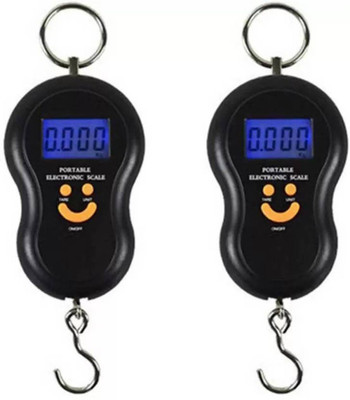 

VBR's Group 50kg-Digital Kitchen/Luggage Hanging LED Smiley Weighing Scale(Multicolor)