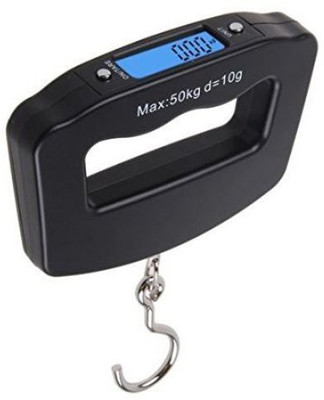 

Simxen 50KG Portable Handheld Digital Luggage Scales/Backlit Electronic LCD Screen/for Suitcase, Hand Luggage, Bags (Includes Batteries) Weighing Scale(Black)