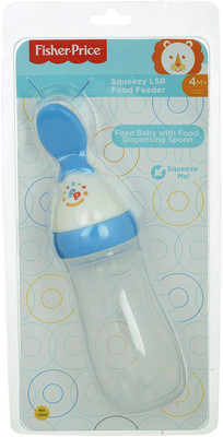 

Fisher-Price New Born Care Silicone Squeeze Spoon Food Feeder, 125ml (Blue) - Silicon(Blue)