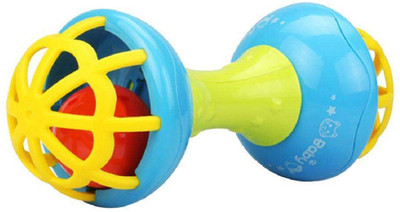 

Toy Jumble Cute Soft Plastic Rubber Hand Bell Baby Rattle Toy for Little One Rattle(Multicolor)