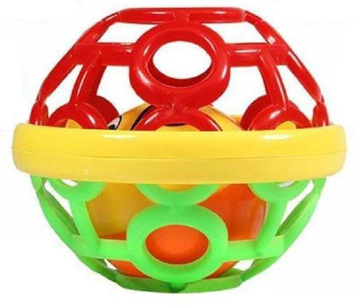 

Toy Jumble Colorful Soft Plastic Rubber Body Hand Ball Baby Rattle Toy for Little One Rattle(Multicolor)