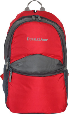 

Dussledorf Red and Grey School Backpack 20 L Backpack(Red, Grey)