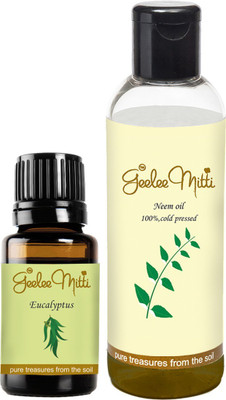 

Geeleemitti Neem Carrier Oil With Eucalyptus Essential Oil to be Diluted for Hair, Skin and Lice Treatment(110 ml)