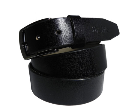 

DizMe Men Casual Black Genuine Leather Belt