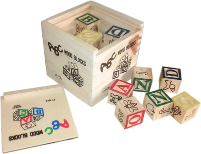

kidoz kingdom ABC WOODEN BLOCKS (27 Pcs)(Multicolor)