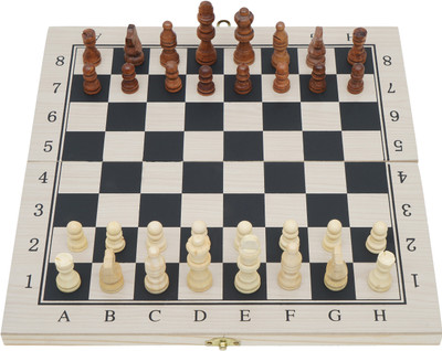 

Arrowmax WOODEN FOLDABLE CHESSBOARD WITH COINS (MEDIUM) BY ONE SHOT RETAIL 32 cm Chess Board(Multicolor)