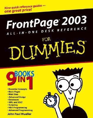 FrontPage 2003 All-in-One Desk Reference For Dummies(English, Paperback, Mueller John Paul)