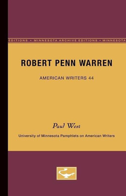 Robert Penn Warren - American Writers 44(English, Paperback, West Paul)