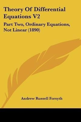 Theory Of Differential Equations V2(English, Paperback, Forsyth Andrew Russell)