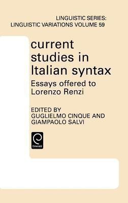 Current Studies in Italian Syntax(English, Hardcover, unknown)