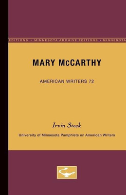 Mary McCarthy - American Writers 72(English, Paperback, Stock Irvin)