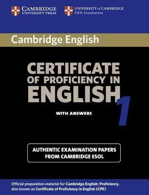 Cambridge Certificate of Proficiency in English 1 Student's Book with Answers(English, Paperback, University of Cambridge Local Examinations Syndicate)